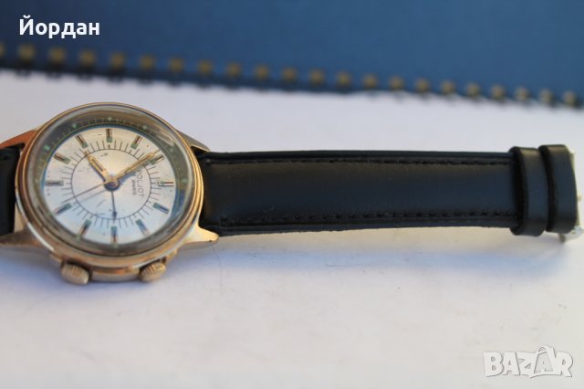 Часовник ''ПОЛЕТ''/звънец/ с позлата, снимка 6 - Антикварни и старинни предмети - 38724999