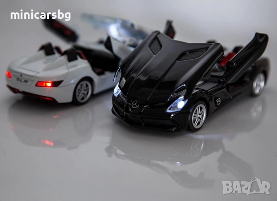 Метални коли: Mercedes-Benz SLR McLaren Stirling Moss, снимка 11 - Колекции - 50038509