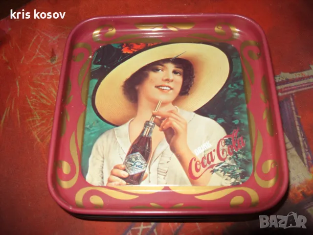  италянски ретро метални подложки  кока кола, снимка 5 - Антикварни и старинни предмети - 48173883