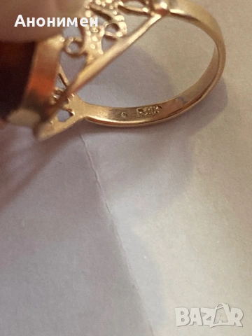 Руски златен пръстен, снимка 5 - Пръстени - 53063889