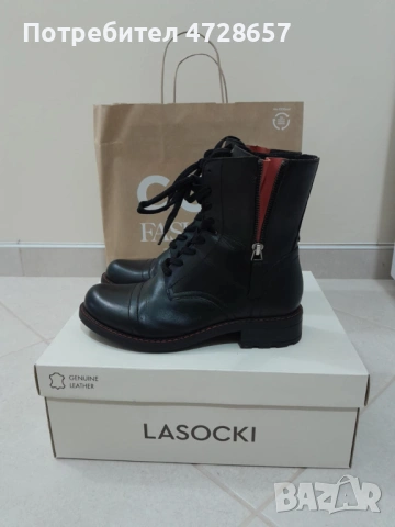 Ботуши- естествена кожа 37 номер. 30 евро., снимка 2 - Дамски боти - 53360161