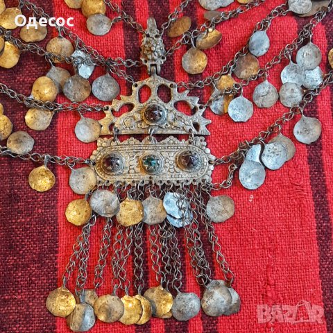 Стар възрожденски сребърен накит,нагръдник, снимка 2 - Антикварни и старинни предмети - 33472155