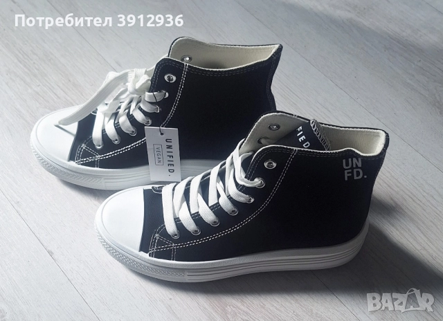 Дамски кецове в черен цвят. Ново!, снимка 3 - Кецове - 51771816