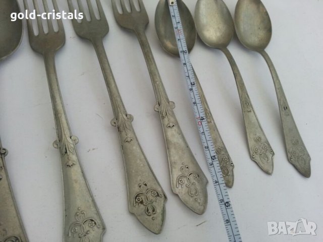  посребрени  прибори за хранене , снимка 5 - Антикварни и старинни предмети - 26676528