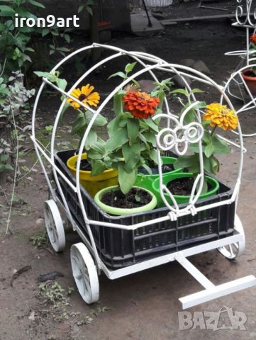 Цветарници и стойки за цветя и саксии от ковано желязо, снимка 4 - Други стоки за дома - 40378194
