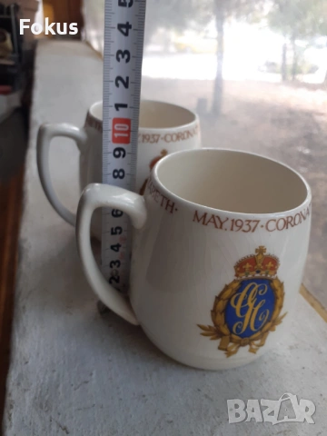 Лот от две английски колекционерски чаши порцелан, снимка 6 - Антикварни и старинни предмети - 53369985