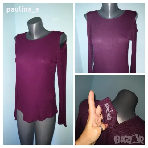 Два броя / Блуза с дълъг ръкав и открити рамене "Chasse Croise" и "Mudd" / голям размер , снимка 15 - Блузи с дълъг ръкав и пуловери - 28414796