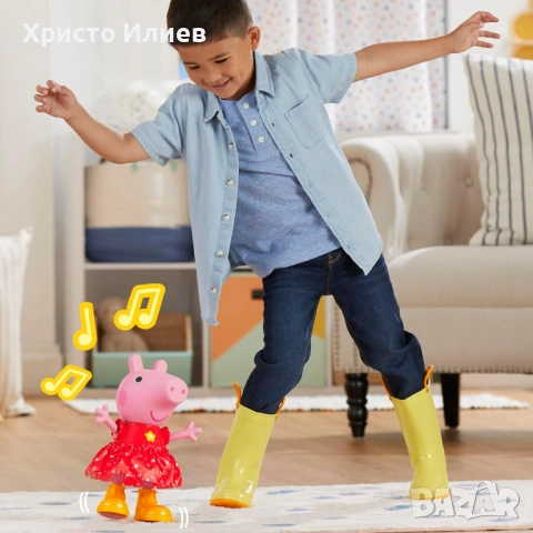 Peppa Pig Интерактивна Пепа Музикална кукла Пепа Парти в калните локви, снимка 5 - Образователни игри - 53208802