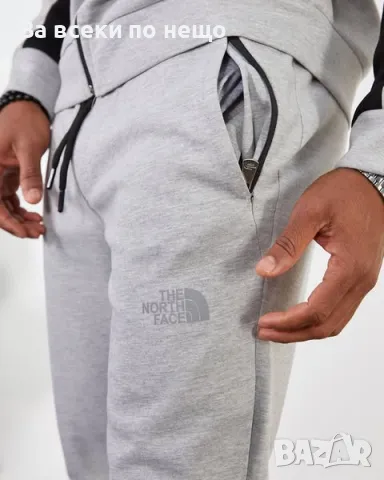 Мъжки сив спортен комплект The North Face, снимка 4 - Спортни дрехи, екипи - 48230744