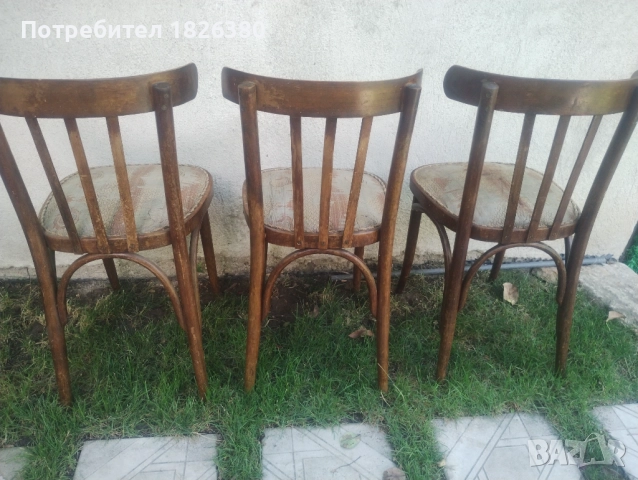 Виенски столове 3 бр., снимка 5 - Столове - 51518270
