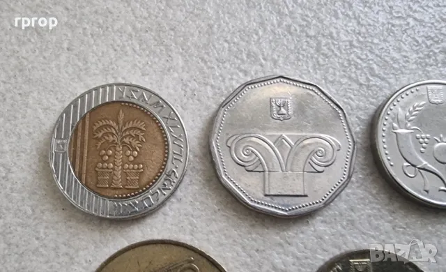 Израел. 
 1, 10, ½ агори и 1,2,5,10  шекели. 
 7 бройки., снимка 6 - Нумизматика и бонистика - 47660723