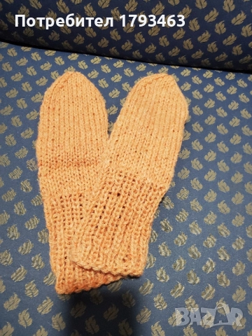 Ръчно плетени детски чорапи от100%вълна , ходило 22 см . за Хелуин, снимка 5 - Детски якета и елеци - 51850055