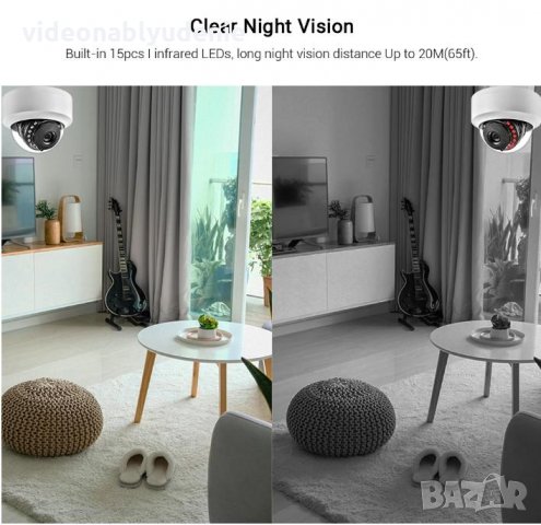 Super Ultra HD 5 MPx  2592*1944 IR-CUT Onvif H.265 IP Камера HI3516EV300 1/2.8" Sony IMX335 15к/сек., снимка 7 - IP камери - 28773577