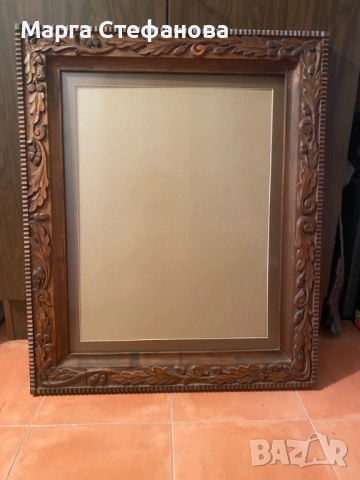 красива дъбова резбована рамка 68/82