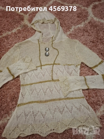 Блузка с качулка, снимка 2 - Блузи с дълъг ръкав и пуловери - 51487516