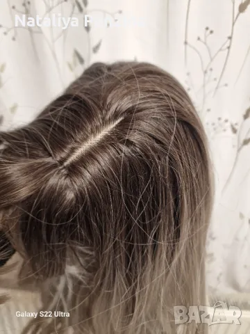 Дълга сива вълниста перука, снимка 8 - Аксесоари за коса - 48871397