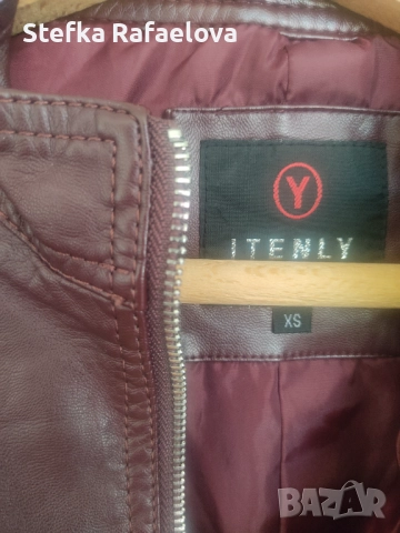 Дамско кожено яке xs, снимка 2 - Якета - 52255700