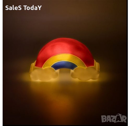 Нощна лампа, Rainbow, 13.5x5x7см, снимка 3 - Настолни лампи - 43086009