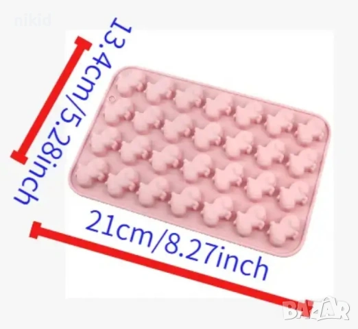 28 малки Капибара Capybara силиконов молд форма фондан шоколад гипс сапун бонбони декор, снимка 3 - Форми - 53361607