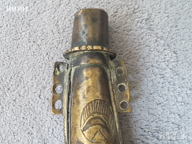 Османска барутница фишеклък , снимка 7 - Антикварни и старинни предмети - 53223360