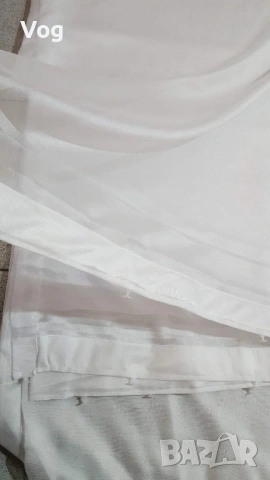 ТЮЛЕНИ ПЕРДЕТА - ГОТОВИ УШИТИ С КУКИЧКИ, снимка 6 - Пердета и завеси - 53396351