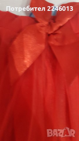 Червена поличка с дантелка, снимка 4 - Детски рокли и поли - 43518401
