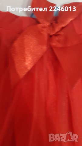 Червена поличка с дантелка, снимка 4 - Детски рокли и поли - 43518401