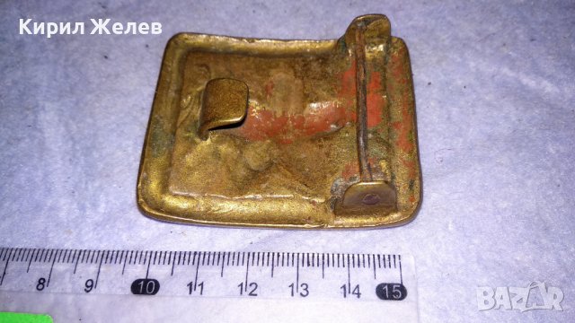 Стара БРОНЗОВА ТОКА с ПЕТОЛЪЧКА от ВОЕНЕН СОЦ НРБ БНА КОЖЕН КОЛАН 33986, снимка 2 - Антикварни и старинни предмети - 38904348