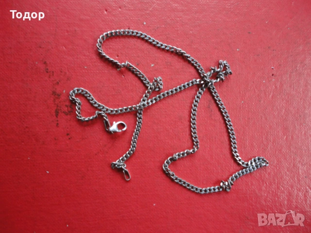 Сребърен синджир верижка 7, снимка 6 - Колиета, медальони, синджири - 53300142