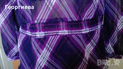 Ефирна лилава туника Esprit👗🍀S, M👗🍀 арт.115, снимка 7 - Туники - 27556522