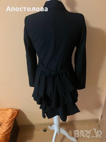 Черно сако с опашка отзад, снимка 4 - Сака - 34949417