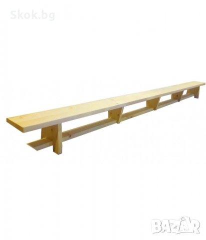 Гимнастическа шведска пейка - 400 x 25 x 30 см - Лакирана