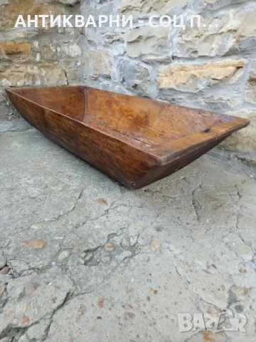 Старо Голямо Дървено Корито Нощва За Месене На Тесто., снимка 9 - Антикварни и старинни предмети - 50648928