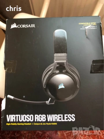 Безжичните геймърски слушалки Corsair Virtuoso са нови