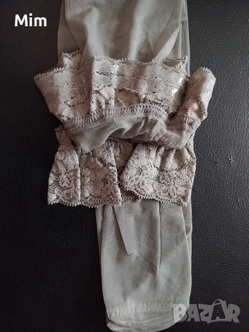 Чорапи ликра с дантела в Черно,светло сиво и цвят телесен , снимка 11 - Бельо - 52902997