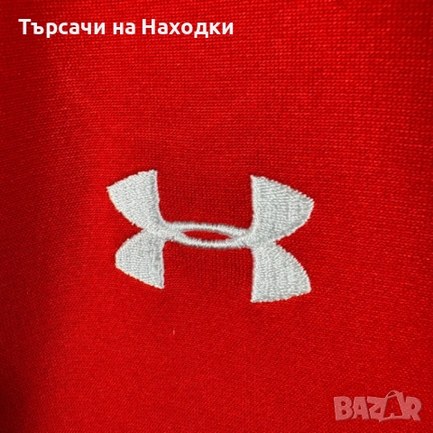 Мъжко горнище Under Armour Wales Mens Track Jacket LARGE Red Rugby Training Top WRU Regular UA, снимка 6 - Спортни дрехи, екипи - 51821613