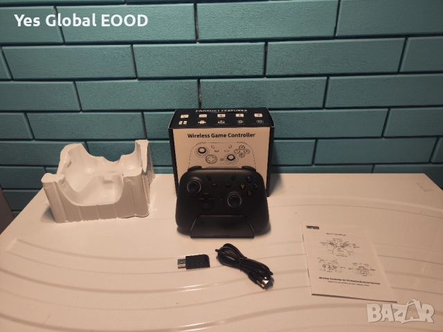 Безжичен контролер с док станция и Hall ефект за PC/Switch, снимка 10 - Друга електроника - 52663457