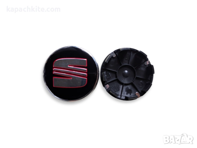 Капачки за джанти за Seat Сеат 56mm 60mm 63mm - Сребристи, Черни, снимка 10 - Аксесоари и консумативи - 52676738