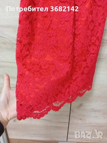 продавам червена рокля , снимка 4 - Рокли - 52498260