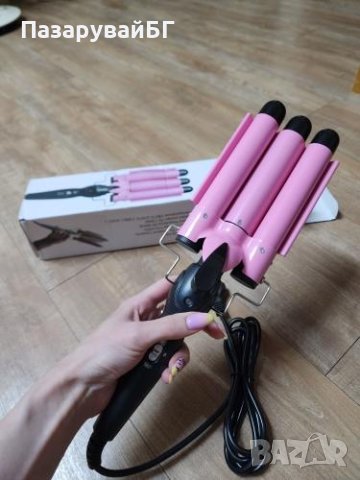 Тройна ретро преса за къдрене на косата -14.00€, снимка 5 - Преси за коса - 42978683