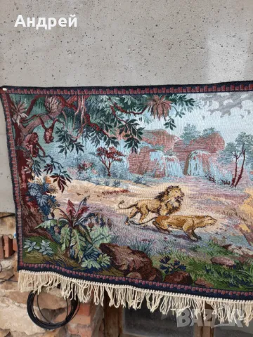 Старинен ковьор,покривка за стена #270, снимка 3 - Антикварни и старинни предмети - 47664076
