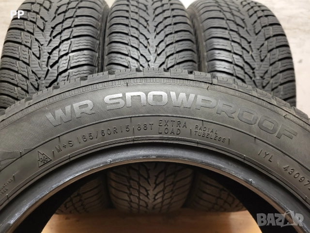 185/60/15 Nokian / зимни гуми, снимка 7 - Гуми и джанти - 52506051