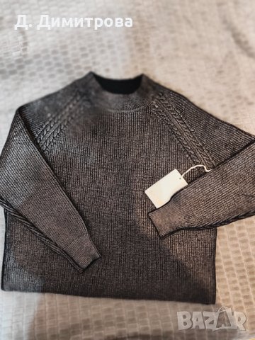 Дамски пуловер с метален ефект , снимка 1