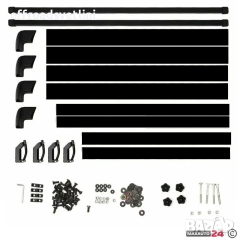 Черен Багажник за покрив 127 x 96 см – Практично решение за пътувания, снимка 5 - Аксесоари и консумативи - 52406386