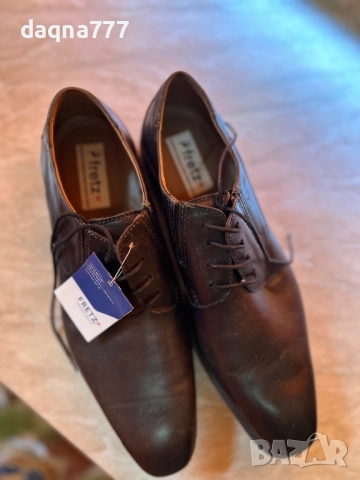 Страхотни ръчно изработени швейцарски обувки Fretz Man № 46, снимка 3 - Официални обувки - 51678561