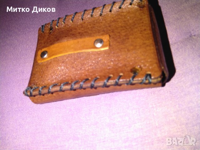 Калъвче ново дълги цигари естествена кожа за колан 103х60х27мм, снимка 4 - Чанти - 40792419