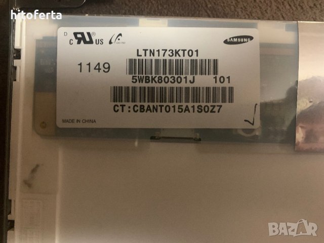 Продавам матрица за лаптопSAMSUNG   LTN173KT01, снимка 3 - Части за лаптопи - 39270785