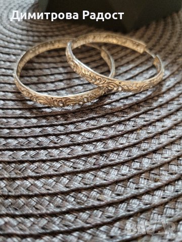 Дамски сребърни обеци тип халки филигран! Състояние ново! , снимка 4 - Обеци - 43055966