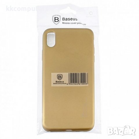 Силиконов кейс Baseus Design, За iPhone 11 Pro Max (6.5), Златист, снимка 4 - Калъфи, кейсове - 37818519