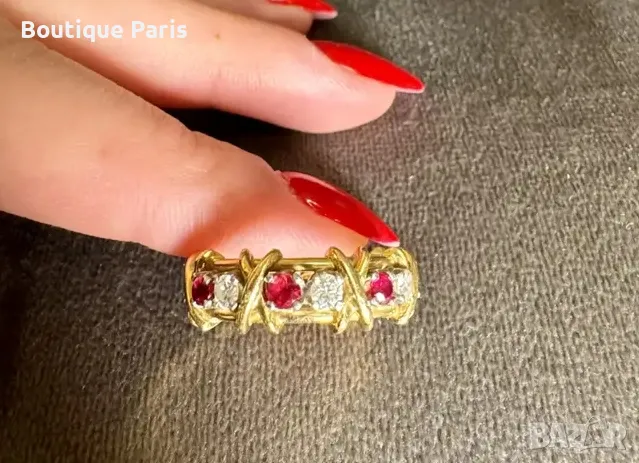 Tiffany & Co Schlumberger оригинален пръстен, снимка 3 - Пръстени - 50050203